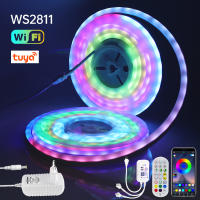 GAHADA Tuya Neon LED Tira Luz 12V WS2811 Tela LED de 60LEDs/m Controlador WiFi Kit de Potencia Europeo - details 0