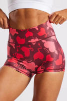 Nueva transfronteriza de Europa y Estados Unidos de la moda de dibujos animados de impresión pantalones cortos de cintura alta de elevación de la cadera de deportes fitness running yoga pantalones de tres cuartos femeninos - details 5
