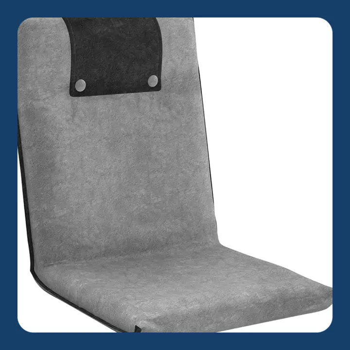 Sillon Lectura - Cojin de Suelo con Respaldo Reclinable para Cama y Sofá - Silla Plegable Acolchada para Meditación, Relax, Gaming, Yoga y TV - 1
