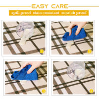 RYB-Mantel decorativo a cuadros para el hogar, impermeable, a prueba de aceite, grueso, Rectangular, cubierta de mesa de boda, paño de mesa de café con 3 colores - details 21