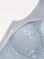 Sujetador Deportivo Sin Aros Con Decoración De Encaje, Sujetadores Con Cuello En V, Transpirables, Cómodos Para Mujer, 4 Uds. - details 1