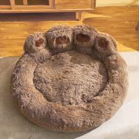 Cama de perro de lujo pata en forma de felpa perro estera, cama para mascotas para perros pequeños medianos y grandes, suministros gatito, perro mascota calmante cama, estera lavable - details 11