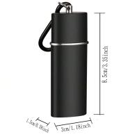 Cenicero de Bolso Portátil con Llavero Cenicero de Metal Ignífugo Organizador de Cenizas para Cigarrillos Soporte para Cenizas para Fumar al Aire Libre - details 1