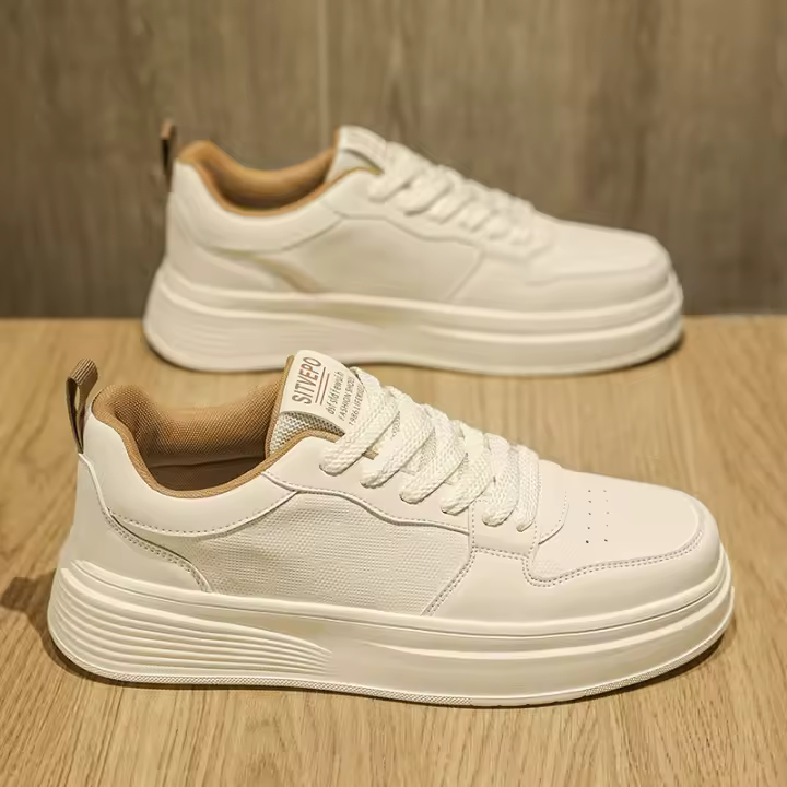 Nuevos zapatos de tablero versátiles con plataforma transpirable, zapatos deportivos de moda casual que aumentan la altura de los hombres - 1