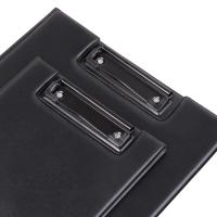 Portapapeles plegable A4 A5, color negro, con hebilla de Clip, carpeta de archivos para conferencias, almohadilla de escritura de cuero PU ultrasuave, suministros de oficina, 1 Uds. - details 5