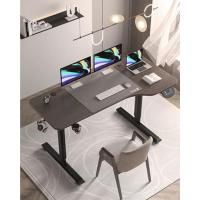 Mesa de computadora elevada eléctrica Ergonómica, tamaño 160x75 cm, altura ajustable, con portavasos, ganchos, robusta, fácil de instalar, para dormitorio, oficina, reuniones, estudio - details 16
