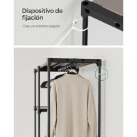Perchero de Ropa de Gran Capacidad Diseño de Secciones para Colgar Ideal para Dormitorio Salón Lavandería - details 7
