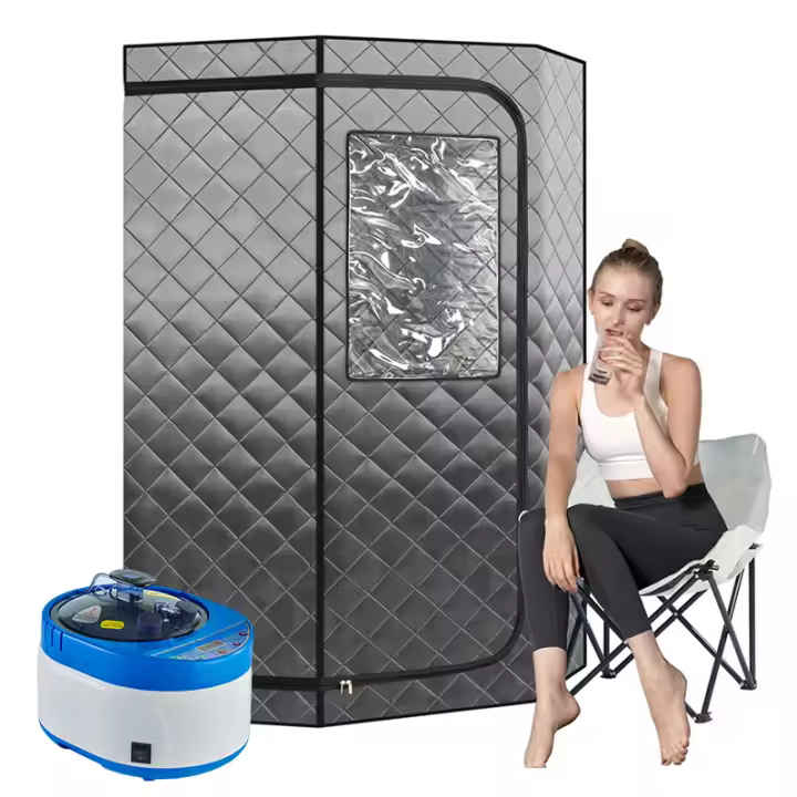 Sauna portátil de tamaño completo para el hogar, tienda de Sauna de vapor para relajarse, Personal, cuerpo completo, Spa con evaporador de 4 litros - 1