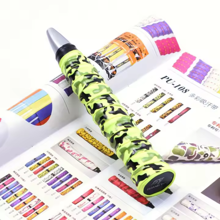 Cinta antideslizante para raqueta con impresión 3D, agarre duradero antideslizante, banda para el sudor, antideslizante, antideslizante, Overgrip de tenis - 1