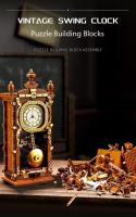 751PCS Classic Vintage Swing Reloj Arquitectónico Modelos de bloques de construcción Juguetes Adornos Juegos Regalos - details 2
