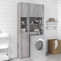 Armario de Baño de Madera Ingeniería Lavadora, Estante, Ducha, Inodoro 32x25,5x190 cm - details 36