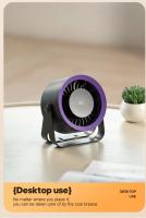 KINSCOTER, el más nuevo ventilador de escritorio portátil recargable de 4000mAh, ventilador de refrigeración de aire de montaje en pared ajustable con ángulo de 100 velocidades con Control remoto - details 3