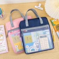 Bolsa de almacenamiento de libros portátil ligera, organizador de archivos A4 de mano impermeable, bolsa de almacenamiento de arte a prueba de polvo con cremallera, bolsa de almacenamiento de ilustraciones - details 3