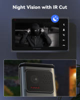 TMEZON-sistema de intercomunicación para timbre de puerta, videoportero de 2 cables, monitor de 7 pulgadas con timbre con cable, botón táctil, instantánea/grabación - details 4