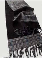 Bufanda de lana gruesa y cálida para hombre, Jacquard de doble cara, Cachemira, a cuadros, patrón de puntos de rejilla de mil pájaros, otoño e invierno - details 3