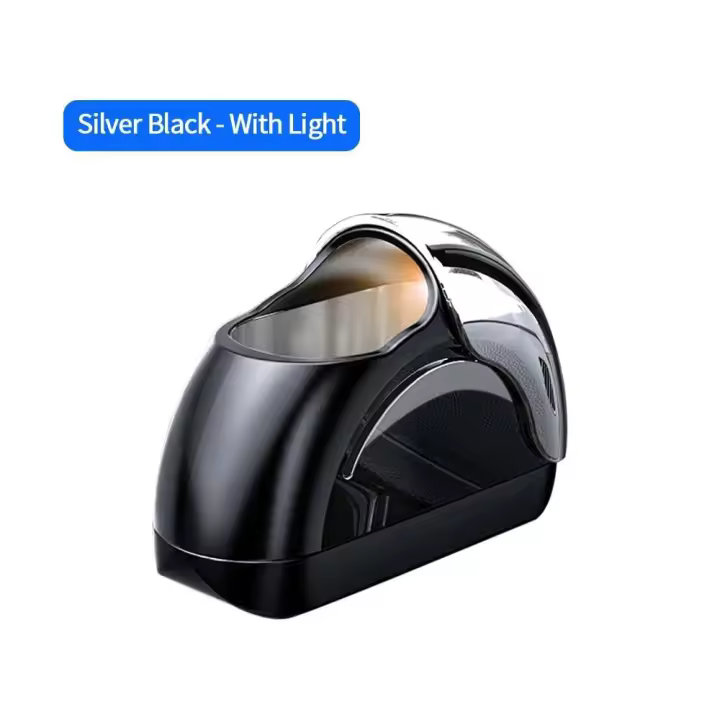 Cenicero de coche con luz LED, deslizamiento lateral único, resistente al viento, no se puede soltar. - 1