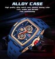 Reloj deportivo de carreras de lujo para hombre, esfera esqueleto de barril, resistente al agua, luminoso, reloj de pulsera para exteriores, reloj de negocios para hombre - details 6