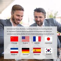 Auriculares de traducción en tiempo real, auriculares con traductor de 144 idiomas, auriculares con traductor Ai Bluetooth para teléfonos Android/iOS, dispositivo de traducción 3 en 1 para viajes de negocios - details 2