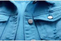 Chaleco Sin Mangas de Moda para Mujer Primavera-Otoño 2025 Chaleco Cowboy de Un solo Pecho Estilo Coreano Dulce y Corto - details 25
