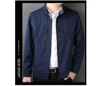 Chaqueta Ligera de Primavera para Hombres Ajuste Delgado, Corte Casual, Material de Poliéster, Cierre de Cremallera, Ideal para Trabajo y Uso al Aire Libre - details 8