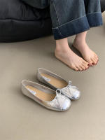 Francés retro de suela blanda solo zapatos de plata de las mujeres zapatos de otoño ladyshoes arco de la noche rojo pisos zapatos de ballet - details 9