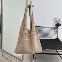 Bolso De Hombro Vintage Tejido Con Agujeros Para Mujer Gran Capacidad Bolso De Compras Bohemio Veraniego Para Playa Y Viajes - details 1