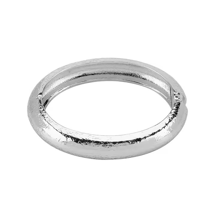 Pulsera de anillo liso de aleación personalizada punk, pulsera de metal pesado geométrica de temperamento simple - 1