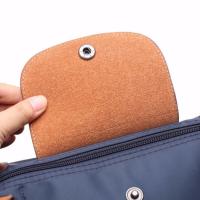 MEJORADA Bolso plegable de nylon con asa larga superior para mujer，impermeable，TAMAÑO PEQUEÑO 33*24*14CM,estilo clásico - details 2