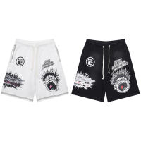 Pantalones cortos deportivos de secado rápido con logo de la tendencia de moda superior de 2025, pantalones casuales de playa de cinco piezas para parejas de verano - details 10