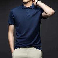 Polo de manga corta liso a la moda para hombre, top de verano cómodo y transpirable - details 7