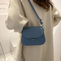 Bolso cruzado de cuero PU para mujer, cartera pequeña de diseñador, semicircular, estilo Retro, a la moda - details 22