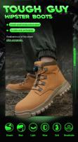Botas de Trabajo de Seguridad Ligeras y Impermeables Punta de Acero Industrial Talla 48 - details 0