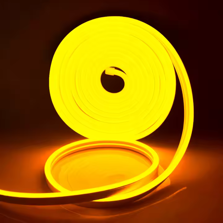 Tira de luces LED de neón para decoración del hogar, tubo de cuerda Flexible, señal de luz de neón, resistente al agua IP67, 1M, 2M, 3M, 4M, 5M, DC12V, 120LED/M, 8x16mm - 1