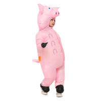 Disfraz de cerdo adorable para niños y adultos, traje de Anime, vestido de Mascota, disfraces de Cosplay para fiesta de Halloween, hombre, mujer, niño, niña, nuevo - details 4