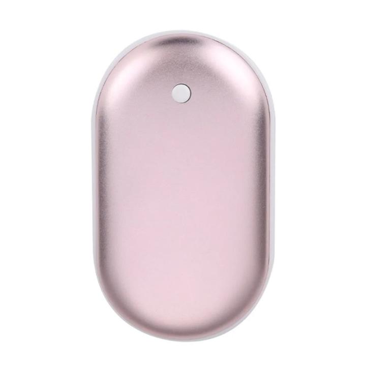 Calentador de bolsillo portátil, Mini calentador de manos, Banco de energía recargable por USB, calentador eléctrico de invierno