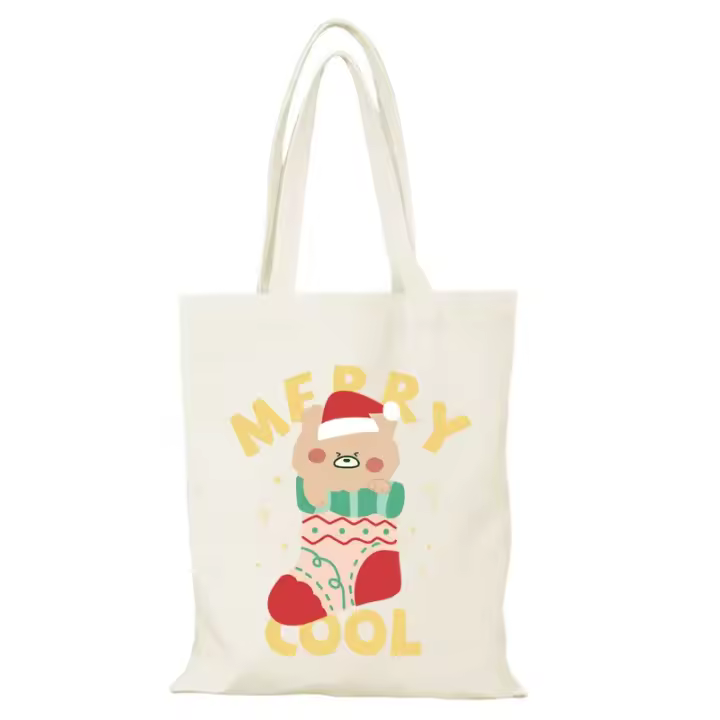 Bolso de Lona de Dibujos Animados Regalo de Año Nuevo Bolso de Mano para Mujeres - 1