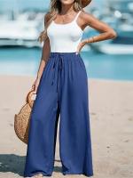 Pantalones de pierna ancha cómodos e informales TK para mujer - details 19