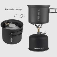 Mini estufa de camping plegable de 2000W, quemador de soporte ligero, mini estufa de gas para cocinar al aire libre - details 4