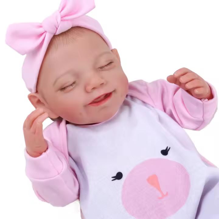 Muñecas de bebé Reborn de 20 pulgadas, cuerpo completo de vinilo para dormir, niña bebé con niños de más de 3 años - 1