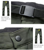 Pantalones de trabajo impermeables para hombre, pantalones cálidos de lana para senderismo, escalada, Camping, deportes al aire libre, montañismo, esquí, gris, 1508A, Invierno - details 21