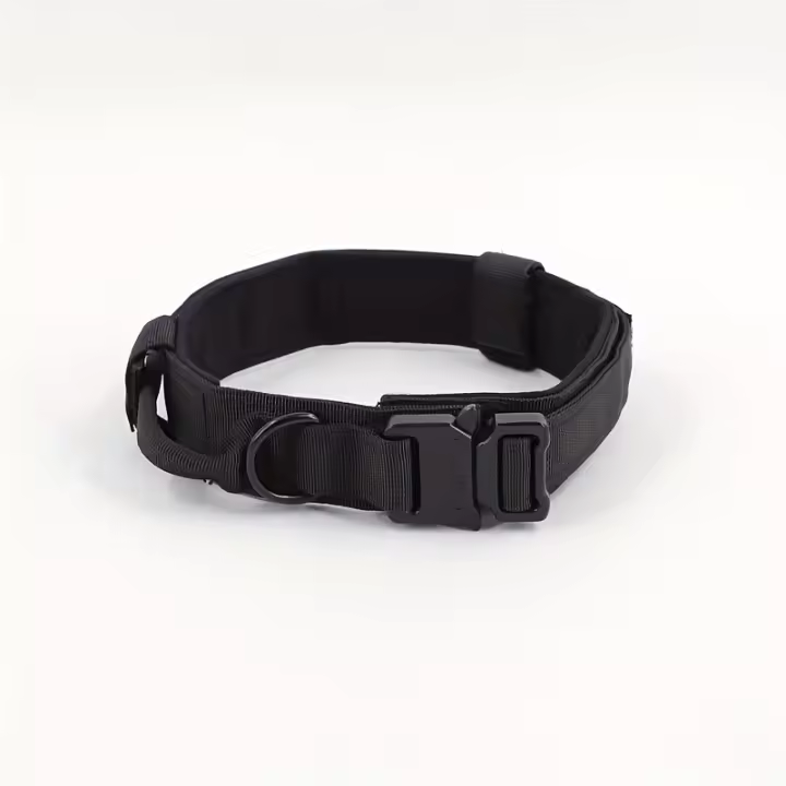 Collar Táctico Para Perros Ajustable Con Hebilla De Liberación Rápida Correa Básica De Poliéster Para Entrenamiento De Mascotas - 1