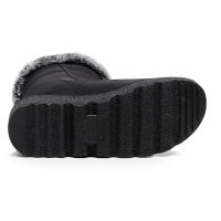 Botas de nieve de felpa para exteriores, botines de algodón de caña media con velcro ensanchado para mujer, botas de algodón impermeables para mujer - details 4