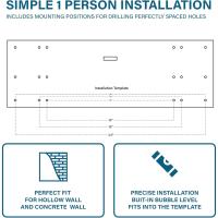 estantes de garaje de 2 x 6 pies con ganchos, estante de pared de metal de 24 x 72 pulgadas, estantes de almacenamiento de garaje, para tienda, cobertizo, almacenamiento de garaje - details 12
