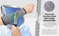 Tcare Mangas Resistentes al Corte de Nivel 5 Protectores de Brazo para Deportes y Aire Libre - details 1