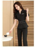 Uniforme de Verano de Manga Corta Traje de Belleza de Salón de Belleza para Mujeres - details 16