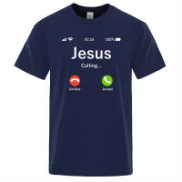 Camisetas de algodón de marca de verano para hombre, camisetas de Jesús, ropa de calle divertida, llamadas, aceptar o decorar diseños, Tops - details 2