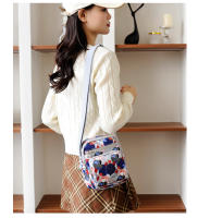 Nuevo bolso de tela de flores de hombro, bolso de mensajero informal de moda, mochila pequeña de compras - details 23