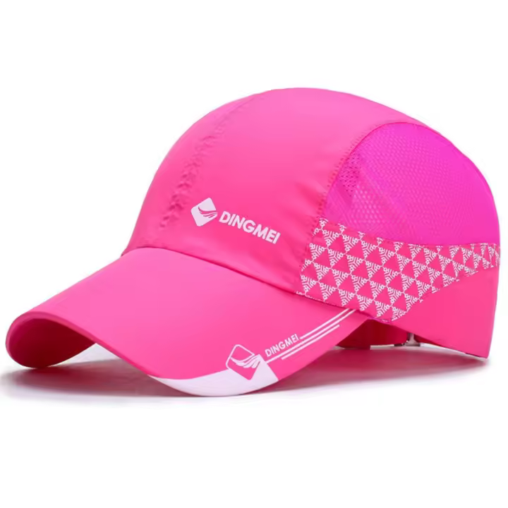 Gorra de béisbol deportiva de secado rápido a la moda, gorra ultrafina con protección solar, gorra con visera, gorra de béisbol de malla con letras para viaje - 1