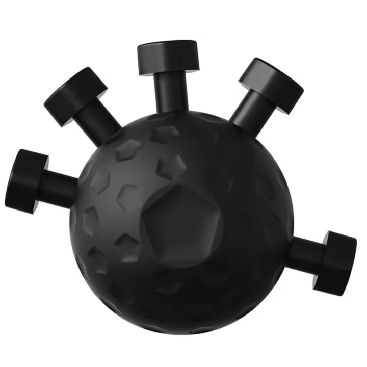 Fortalecedor de mano de cinco dedos, agarre de mano redondo ajustable, fortalecedor de agarre de mano portátil duradero, ejercitador de agarre de bolas - 1