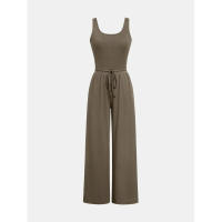 Conjunto de verano 2024 para mujer: top sin mangas y pantalones palazzo - details 8